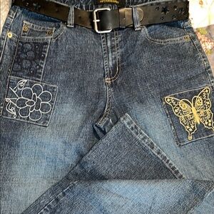 Vintage Mary Kate & Ashley patchwork jeans! New condition!